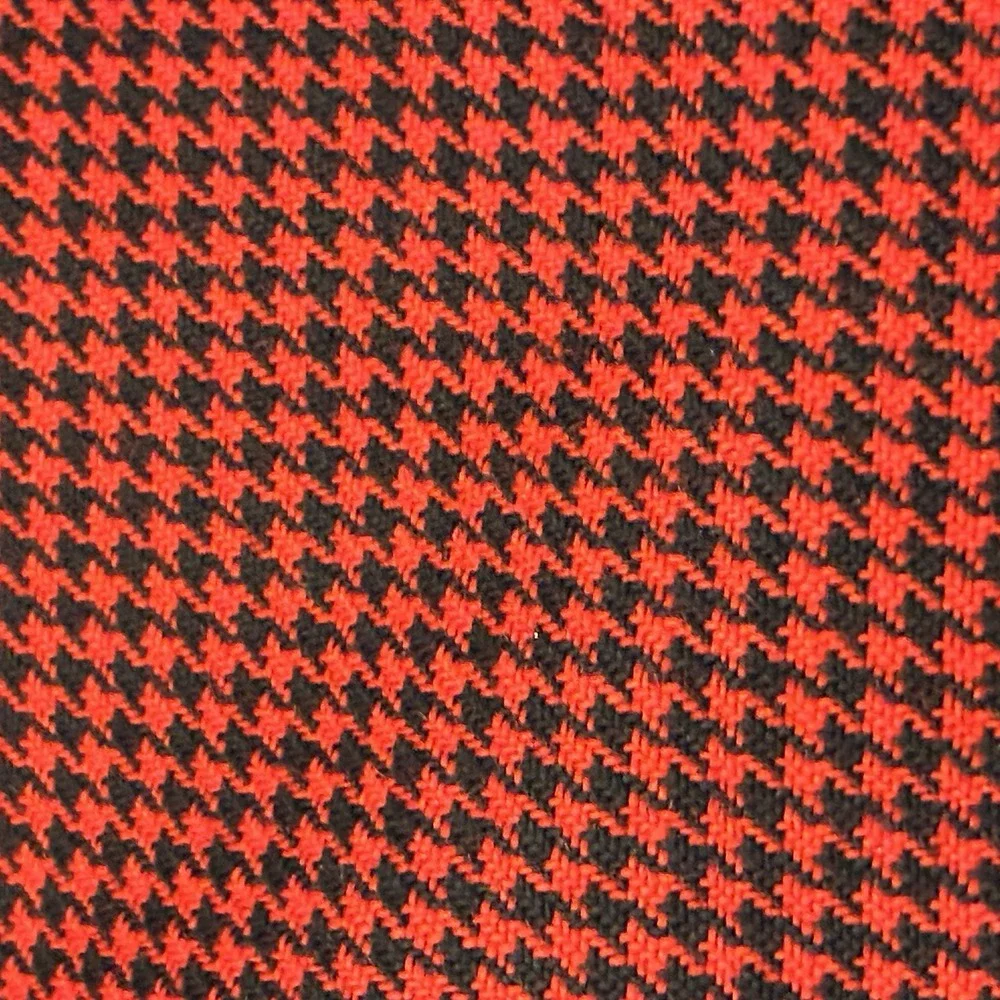VTG‎ 90s Liz Claiborne Academia Wool Houndstooth Pencil Skirt Sz 8P Red Preppy